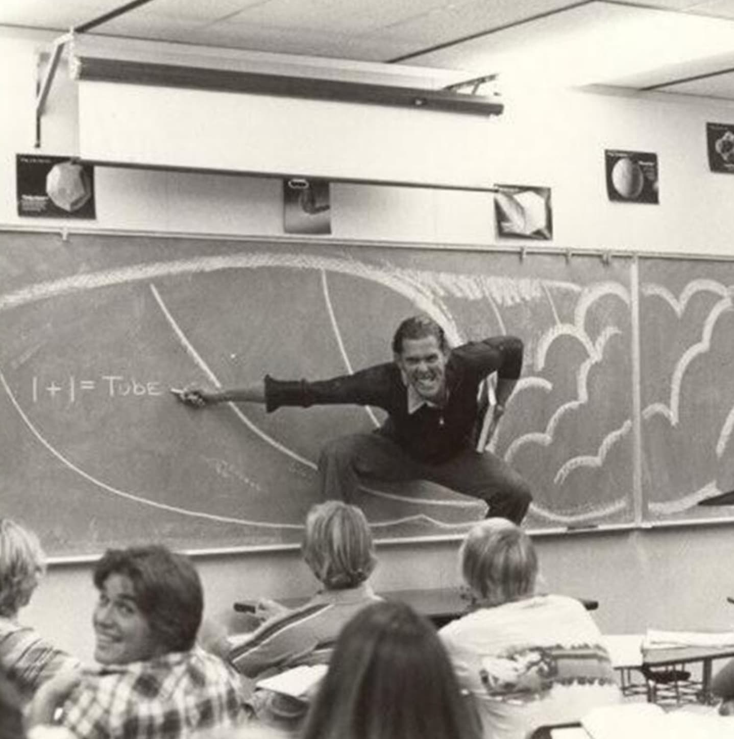 california teacher teaching the physics of surfing 1970 - 11 Tube